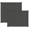 Ülés és háttámla párnák 4 pcs antracitszürke 47 x 45 x 2 cm