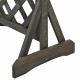 Függőleges kertialátét szürke 48 x 30 x 70,5 cm szilárd fenyőfa