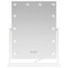 Led smink tükör fehér 44 x 10 x 53 cm üveg és acél