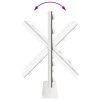 Led smink tükör fehér 44 x 10 x 53 cm üveg és acél