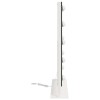Led smink tükör fehér 44 x 10 x 53 cm üveg és acél
