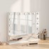 Led smink tükör fehér 58 x 10 x 47 cm üveg és acél