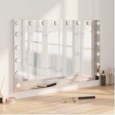 Led smink tükör fehér 80 x 10 x 52,5 cm üveg és acél