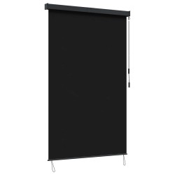 Roletta fekete 120 x 250 cm szövet és alumínium