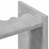 Biliárd dákó állvány szerelt fa 60 x 20 x 57 cm betonszürke