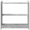 Biliárd dákó állvány szerelt fa 60 x 20 x 57 cm betonszürke
