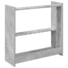 Biliárd dákó állvány szerelt fa 60 x 20 x 57 cm betonszürke