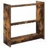 Biliárd dákó állvány szerelt fa 60 x 20 x 57 cm füstös tölgy
