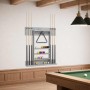 Biliárd dákó állvány szerelt fa 93 x 12 x 103 cm betonszürke