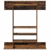 Biliárd dákó állvány szerelt fa 93 x 12 x 103 cm antik fa