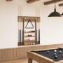 Biliárd dákó állvány szerelt fa 93 x 12 x 103 cm kézműves tölgy