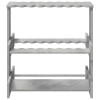 Biliárd dákó állvány szerelt fa 60 x 35 x 60 cm betonszürke