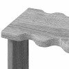 Biliárd dákó állvány szerelt fa 60 x 35 x 60 cm szürke sonoma