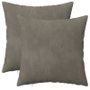 Párna huzat 2 pcs heerlen világosszürke 30 x 30 cm bársony