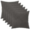 Párna huzat 6 pcs heerlen sötétszürke 30 x 30 cm bársony