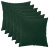 Párna huzat 6 pcs heerlen sötétzöld 30 x 30 cm bársony