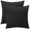 Párna huzat 2 pcs heerlen fekete 30 x 30 cm bársony