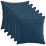 Párna huzat 6 pcs heerlen sötétkék 30 x 30 cm cord