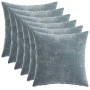 Párna huzat 6 db heerlen világoskék 30 x 30 cm chenille szövet
