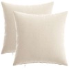 Párna huzat 2 db heerlen krémszínű 30 x 30 cm chenille szövet