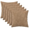 Párna huzat 6 pcs heerlen tópszínű 30 x 30 cm mikroszálas plüss