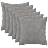 Párna huzat 6 pcs heerlen világosszürke 30 x 30 cm