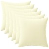 Párna huzat 6 pcs heerlen krémszínű 30 x 30 cm poliészter