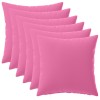 Párna huzat 6 pcs heerlen rózsaszín 30 x 30 cm poliészter