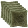 Párna huzat 6 pcs heerlen zöld 30 x 30 cm pv mikroplüss