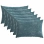 Párna huzat 6 db heerlen kék 30 x 50 cm chenille szövet