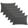 Párna huzat 6 pcs heerlen antracitszürke 30 x 50 cm poliészter
