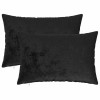 Párna huzat 2 pcs heerlen fekete 30 x 50 cm flanell