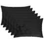 Párna huzat 6 pcs heerlen fekete 30 x 50 cm flanell