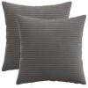 Párna huzat 2 pcs heerlen sötétszürke 35 x 35 cm cord