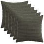 Párna huzat 6 pcs heerlen antracitszürke 35 x 35 cm cord