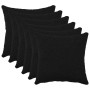 Párna huzat 6 pcs heerlen fekete 35 x 35 cm bouclé