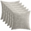Párna huzat 6 pcs heerlen világosszürke 35 x 35 cm