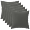 Párna huzat 6 pcs heerlen antracitszürke 35 x 35 cm poliészter