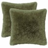 Párna huzat 2 pcs heerlen zöld 35 x 35 cm pv mikroplüss