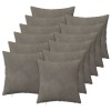 Párna huzat 12 pcs heerlen világosszürke 40 x 40 cm bársony