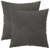 Párna huzat 2 pcs heerlen sötétszürke 40 x 40 cm bársony
