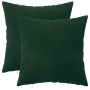 Párna huzat 2 pcs heerlen sötétzöld 40 x 40 cm bársony