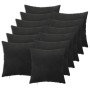 Párna huzat 12 pcs heerlen fekete 40 x 40 cm bársony