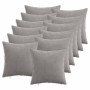 Párna huzat 12 pcs heerlen világosszürke 40 x 40 cm cord