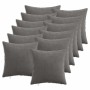 Párna huzat 12 pcs heerlen sötétszürke 40 x 40 cm cord