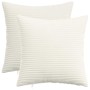 Párna huzat 2 pcs heerlen krémszínű 40 x 40 cm cord