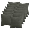 Párna huzat 12 pcs heerlen antracitszürke 40 x 40 cm cord