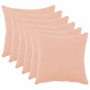 Párna huzat 6 pcs heerlen rózsaszín 40 x 40 cm bouclé