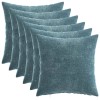 Párna huzat 6 pcs heerlen kék 40 x 40 cm chenille szövet