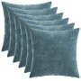 Párna huzat 6 pcs heerlen kék 40 x 40 cm chenille szövet